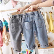 Chàng trai quần jeans phim hoạt hình cho trẻ em mùa xuân và mùa thu mới 2020 phiên bản Hàn Quốc của quần quần bé bình thường của trẻ em.