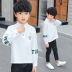 Boys dài sleevet t-shirt mùa xuân 2020 mới của Hàn Quốc phiên bản của mùa xuân và mùa thu áo sơ mi của trẻ em trong trang phục thường ngày những đứa trẻ lớn của. 