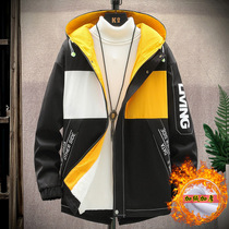 Boys winter dress thickened 12 jacket handsome 13 CUHK Tong 14 Cavet jacket 15-year-old Fat boy junior high school boy