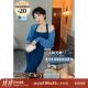 Xu Daqing Hong Kong style retro knitted dress female autumn slim slimming halter neck lazy cardigan shawl two-piece set