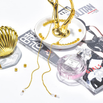 Twisted chain glasses chain rope retro pendant decoration hanging neck Net red retro female art fashion sunglasses chain tide