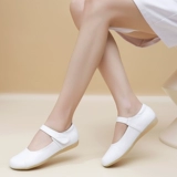 Весенняя униформа медсестры, дышащие туфли, нескользящая комфортная рабочая защитная застежка, из натуральной кожи, мягкая подошва