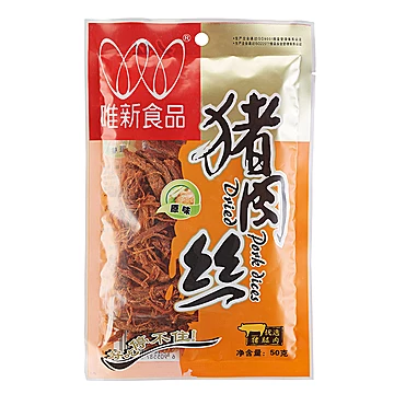 唯新食品原味猪肉条猪肉丝50g*5