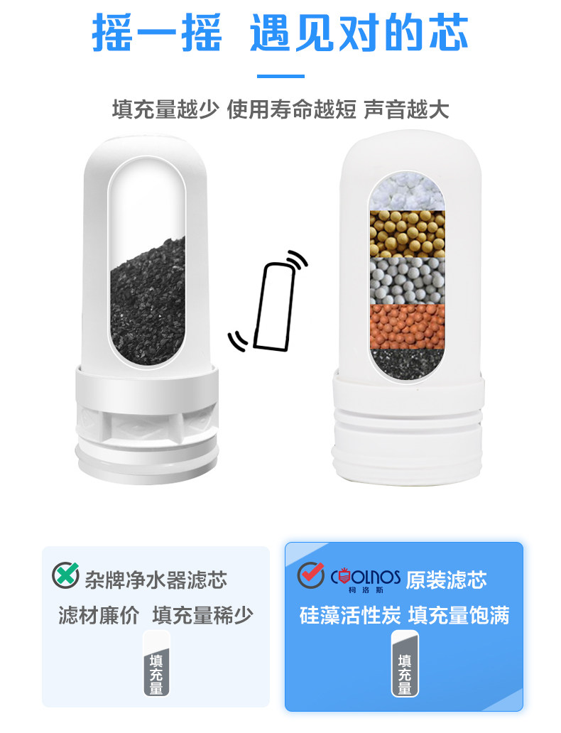 柯洛斯 水龙头净水器 厨卫两用 不可直饮 图3