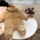 Net red baby onesies winter newborns go out warm hugging western style male and female baby winter clothes thickened