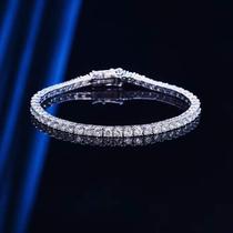 ndy 925 Sterling Silver mm D Cor VVS1 Moissanite Tennis C