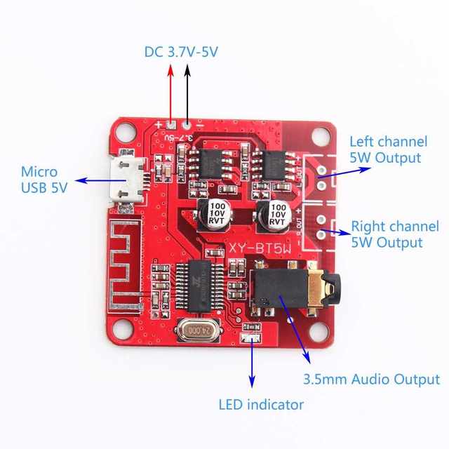 BluetoothAudioReceiverAmplifierModuleWirelessLossless