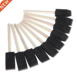 10Pcs Sponge Brush ໄມ້ Handle Watercor Oil Stain Art Cr