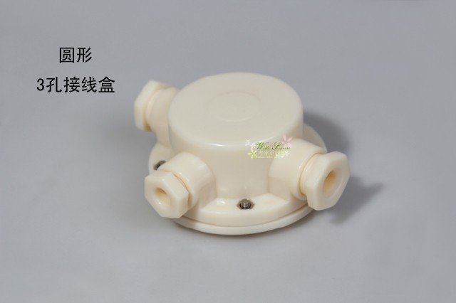 3-way waterproof case round underwater junction box Water view Fountain Pool LED Underwater Light Special Outdoor Pool