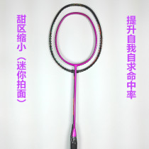 mini sweet zone badminton racket full carbon mini super light male Lady professional training small frame badminton racket