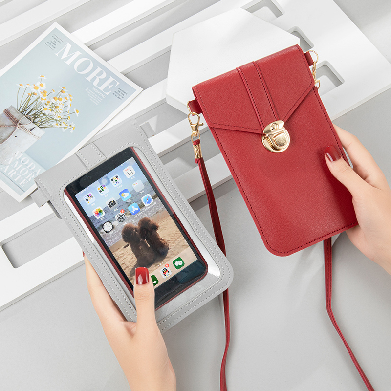 Touch Screen Phone Bag for Women, Summer Crossbody Mini Student Shoulder Bag, Fashionable Solid Color Small Bag for Girls, Phone Pouch Touch Screen Phone Bag for Women, Summer Crossbody Mini Student Shoulder Bag, Fashionable Solid Color Small Bag for Girls, Phone Pouch