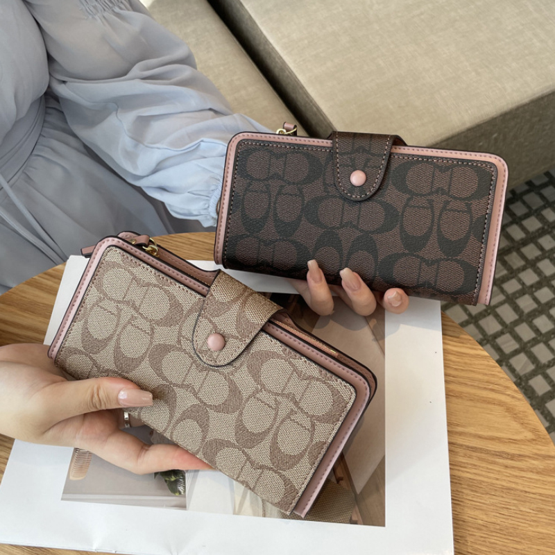 Niche Design, High-End Style, Presbyopic Pattern Women's Wallet, Long Style, 2026 New Model, Multi-Card Slots, Large Capacity Clutch Bag Niche Design, High-End Style, Presbyopic Pattern Women's Wallet, Long Style, 2026 New Model, Multi-Card Slots, Large Capacity Clutch Bag