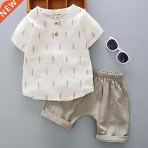 Summer Toddler Baby Boy Set Kids Boys Clothes Sets Cotton Li