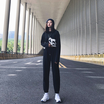 Sweatpants womens summer thin loose beam feet 2021 new sweatpants straight tube thin man casual bloomers