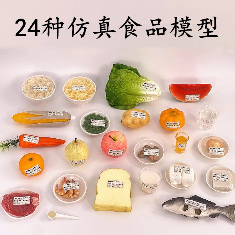 膳食宝塔金字塔食物模型 仿真食品模型 拍摄道具 仿真食物模型