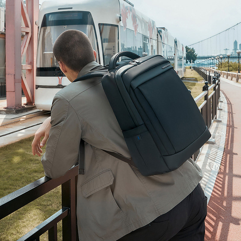 Men's light business shoulder bag commuting 15 6 inch computer backpack male casual college student school bag business travel bag