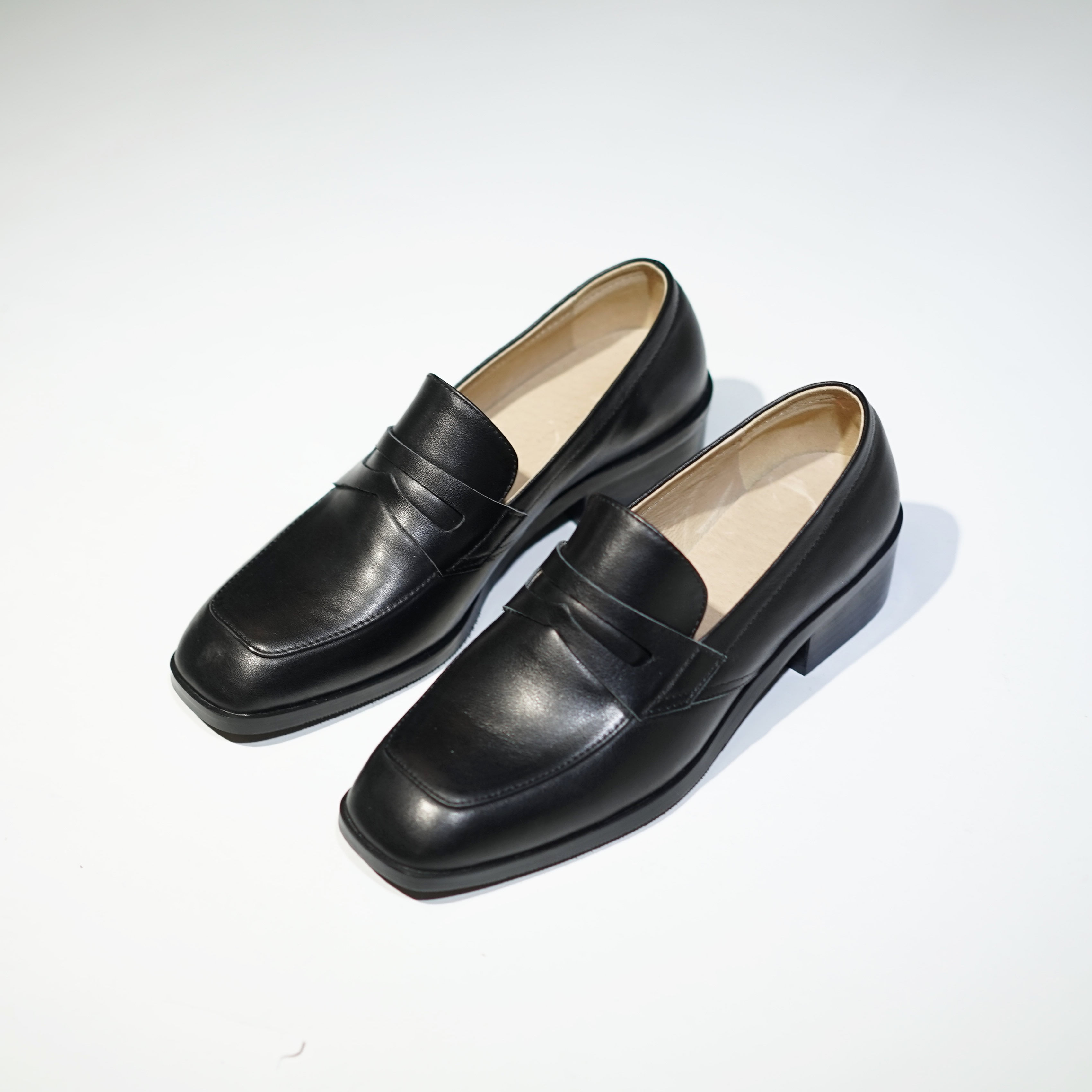 small heel loafers