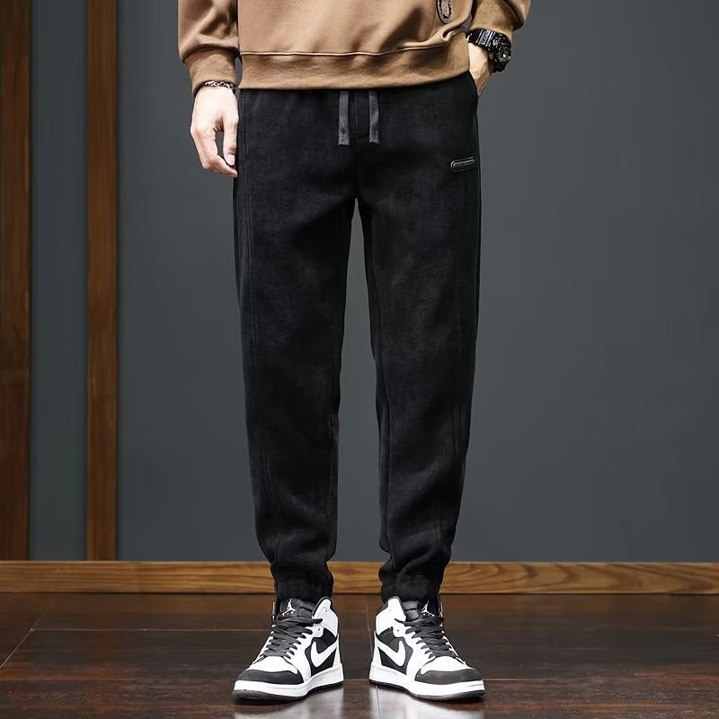 2025 Corduroy Pants for Men, Spring Season, Fleece-Lined, Warm Sweatpants, Loose Fit, Jogger Pants, Workwear, Sports Casual Pants 2025 Corduroy Pants for Men, Spring Season, Fleece-Lined, Warm Sweatpants, Loose Fit, Jogger Pants, Workwear, Sports Casual Pants