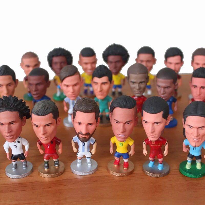 European Cup Football Stars C Romesiene Malmbappe Grand Roo Small Man Puppet Model Perimeter
