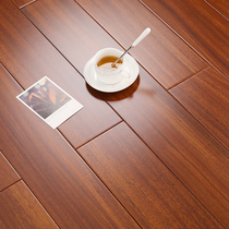 Pure solid wood floor log manufacturers direct disc bean black walnut color household bedroom environmental protection wear-resistant can be free of keel