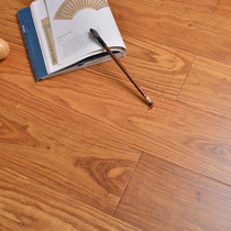 Meisen official residence African Asian pear wood pure solid wood floor keel-free lock geothermal floor heating factory direct sales