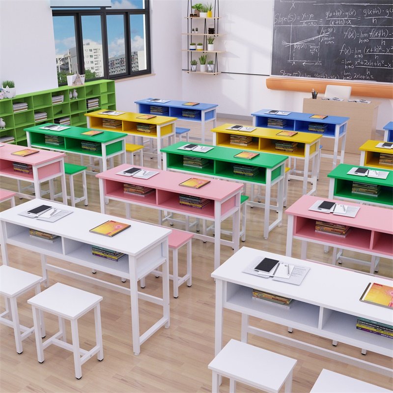 Primary and secondary school students' desks and chairs factory direct sales school tutoring class single and double training desk and chair combination desk study table - Taobao