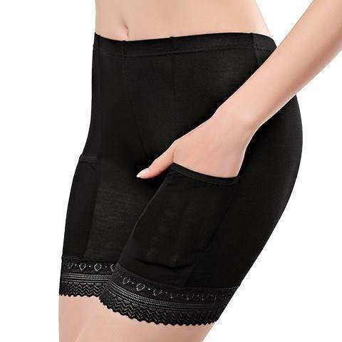 large size lace anti-light undercover shorts