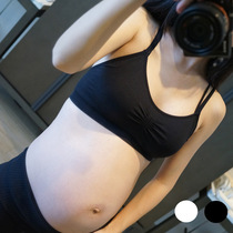 Maternity summer cotton camisole no rim yoga bra Beauty back bra bra thin sports underwear