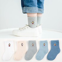 Ottman socks children pure cotton cartoon cute Superman Spider-Man in a childs spring and autumn boy 3-5-8-12 years old