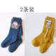 Nữ bé quần lửng mỏng mùa xuân và mùa thu trẻ em đan xà cạp phim hoạt hình hoạt hình trẻ em vớ jumpsuit 2 - Vớ