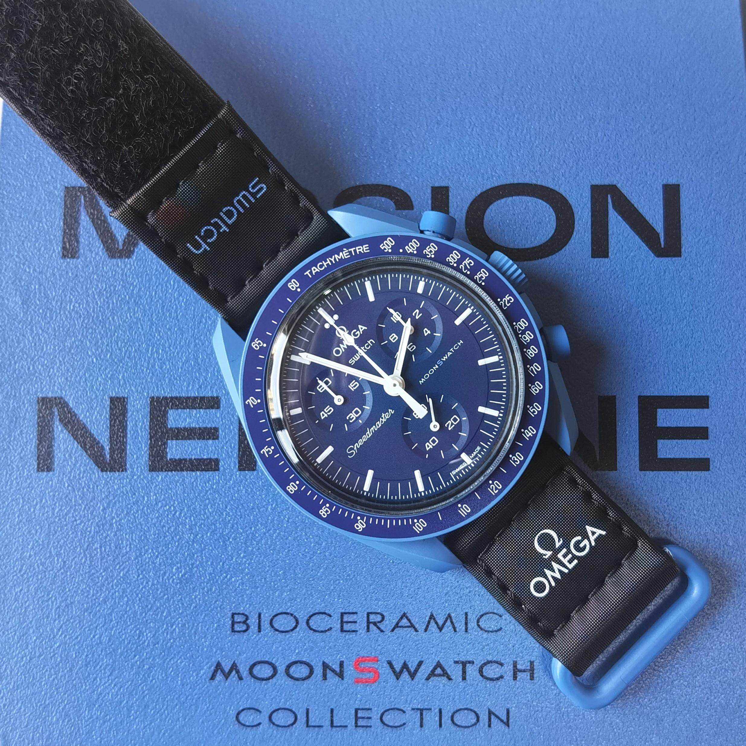 Authentic In-Stock Swatch X Omega Speedmaster Neptune Planet Series Omega Swatch Watch
