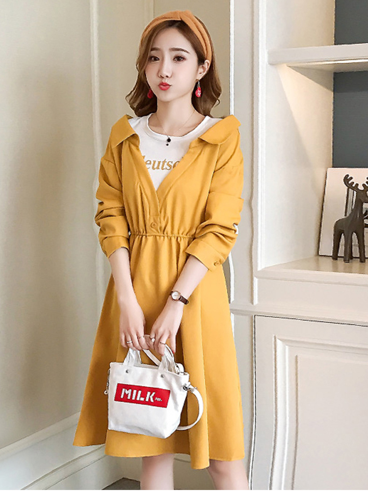 Nursing dress trendy mom fashion big size 2021 new spring spring vacation two nursing clothes out of hot mom