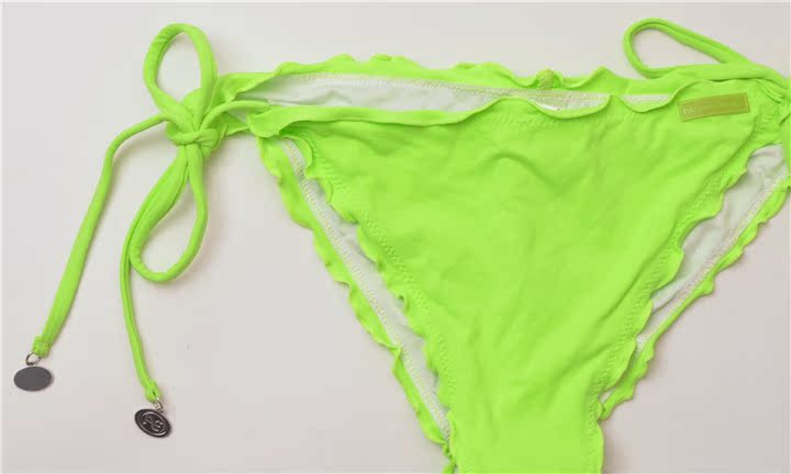 Thời trang chất lượng cao bộ bikini đi biển màu rắn màu bộ bikini có dây áo tắm quần một mảnh của phụ nữ - Bikinis