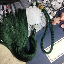 Ancient style Hanfu waist classical retro tassel waist hanging antique Dragon Jade brand pendant ancient waist accessories White Jade