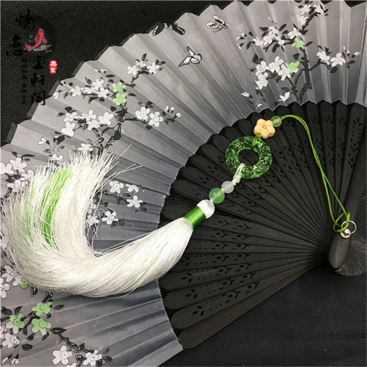 Two-color stream Su hang antique wearing belly palm decoration fan falls to Chinese wind hanging