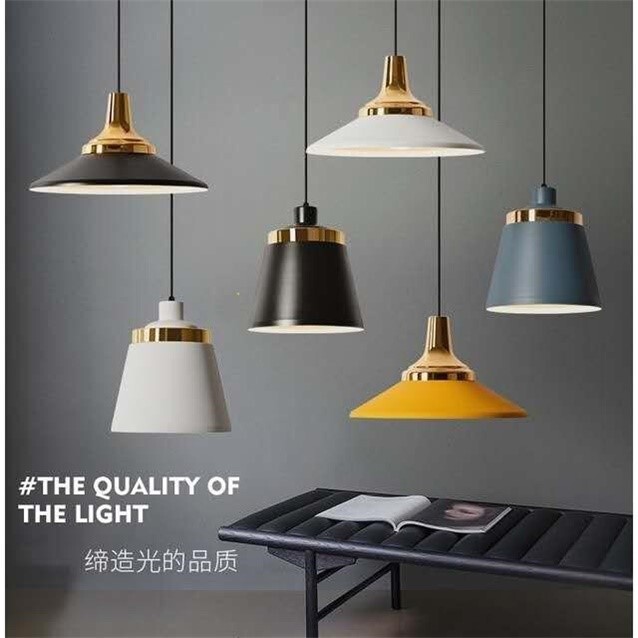 Restaurant lamp simple and modern three-head dining table bar milk luxury business style lamp Nordic ins macaron small chandelier
