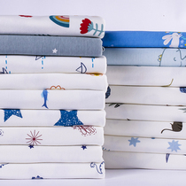 New type A childrens pure cotton pastoral cartoon printed double-sided cloth baby underwear bed sheets and quilt cover fabrics