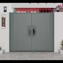 Iron Art Villa Indooryard Garden Door single double open door Stainless Steel Gate Farmcountryside Grid gate Customized