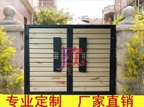 Custom European-style courtyard door European-style iron art open door Villa Gate Entrance Doors Double Open Door Hollowed-out Door