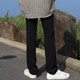 MRCYC Men's Casual Pants Suit Pants Men's Korean Style Loose Straight Trousers Suit Wide Leg Pants Black Trousers