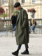 日系风衣男过膝长款加厚保暖呢大衣男潮男士宽松呢外套毛呢子韩系