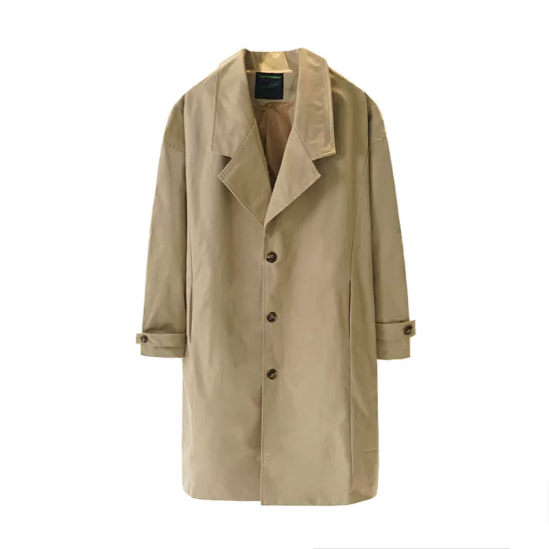 Куртка осенний комплект, модный длинный Trench Coat для студентов, середина длинной, для любимого