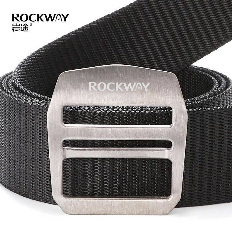 Pure titanium canvas belt men's belt hypoallergenic metal casual young men outdoor tactical nylon pants rock road
