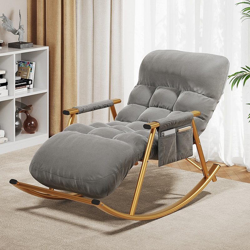 Sloth sofa Couch Can Lie sleeping Home bedroom Living room rocking chair Balcony Leisure Adult Deck Chair Fold Afternoon Rocking Chair-Taobao