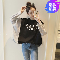 Girls Korean BF wild clothes Junior High School High School students loose cotton T-shirt casual long sleeve autumn clothes