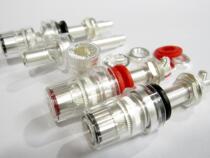 Solder-free American CMC 858LU-AG pure copper silver-plated speaker amplifier terminal block banana seat