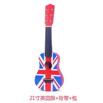 New wooden childrens small guitar can play 21-inch baby beginner 6-string guitar simulation instrument for boys and girls