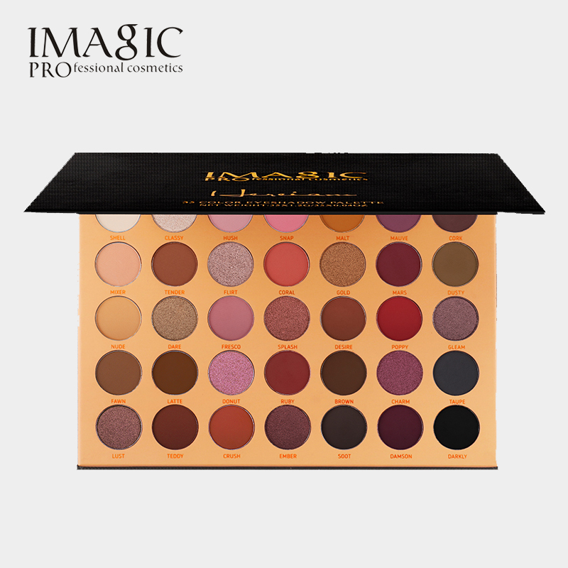 imagic eye shadow palette pearlescent matte earth color 35 color stage makeup makeup artist professional large plate eye shadow