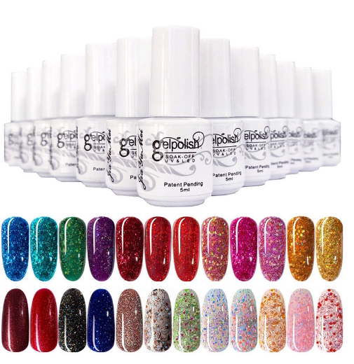 2pcs Base Coat Top Coat set Gel Nail Polish Soak