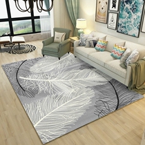 Feather simple Nordic style carpet living room coffee table blanket bedroom bedside mat large area ins Net Red Room